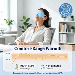 Lot de 30 masques oculaires auto-chauffants à la vapeur pour les yeux secs : Compresse chaude hydratante - Product Image 3