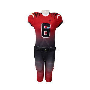 Uniforme de football américain sur mesure de haute qualité, respirant, grande taille, manches courtes, pour hommes - Product Image 4