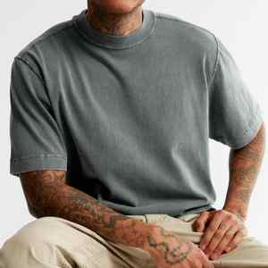 เสื้อยืดคอกลมผู้ชาย ผ้าฝ้ายผสมใยไผ่ 100% แห้งเร็ว ระบายอากาศดี ปรับแต่งได้ ใส่สบายๆ ในฤดูร้อน ทรงปกติ - Product Image 3