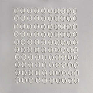 7X5mm Oval Shape Closed Open <b>Rings</b>-18K Gold Silver Rose Gold Plated Nickel Free Jewelry Making Findings - Product Image 1