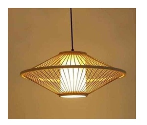 Hotel natural hecho a mano ratán decoración moderna lámpara colgante tejida lámpara de bambú ratán de Vietnam - Product Image 1