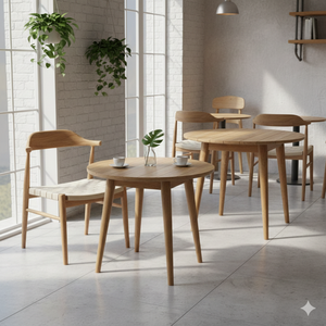 SOLOBEAT Solid <b>Wood</b> Round <b>Stool</b> & Coffee Table Handcrafted Eco-Friendly Modern Multi-Purpose Apartment Use Living Room Furniture - Product Image 4