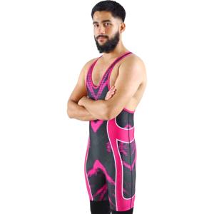 2025 camisetas de lucha libre personalizadas de alta calidad para adultos de talla grande transpirable de punto con estampado de transferencia de calor al por mayor - Product Image 2