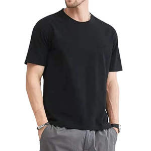 T-shirts pour hommes de haute qualité, col rond surdimensionné et t-shirt de qualité supérieure, doux et ample, en vente - Product Image 4