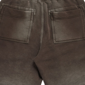 Pantalones cortos lavados con ácido informales de verano para hombre al por mayor, cintura elástica con cordón y bolsillos, patrón sólido ecológico - Product Image 6