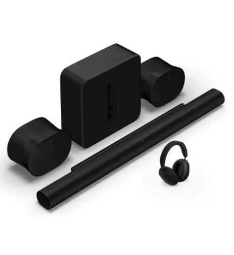 ORIGINAL Sonos Arc Ultra Aluminum Soundbar with Sub 4 8-Piece Era 300 Speakers