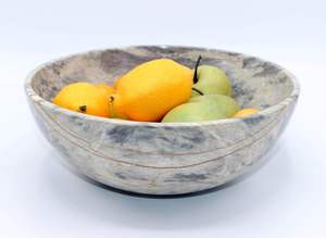 Bol en marbre noirâtre de haute qualité Table de maison de luxe moderne décor de noël élégant nouvelle pièce décorative Technique polie - Product Image 3