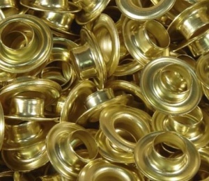 ChungKong vendita calda occhielli in metallo occhielli ad anello in ottone lucido per materiale pubblicitario