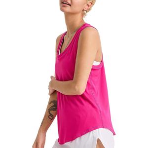 2024 logotipo personalizado mujeres XS gimnasio camisetas sin mangas transpirable ligero Spandex tejido de punto verano Casual Color sólido Uso de entrenamiento - Product Image 5