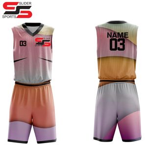 Basketball Uniform Sets Anti-bacterial Men's Breathable Quick Dry Basketball Jersey and Shorts Sets Adults Basketball Uniforms - Product Image 1