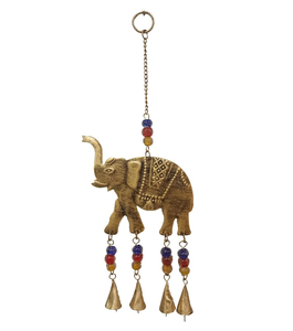 Campanas de viento de Metal con forma de elefante de hierro para exteriores, hogar, balcón, jardín, adorno colgante de energía positiva para decoración del hogar - Product Image 1