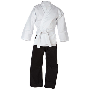 Ropa de algodón/poliéster para Artes Marciales al por mayor, uniformes de artes marciales de Karate blancos y negros con logotipos personalizados, top a la venta - Product Image 4