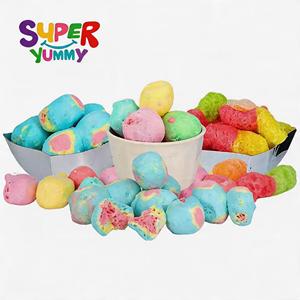 Lot de bonbons gélifiés déshydratés lyophilisés personnalisés en gros, saveurs de <span class=keywords><strong>fruits</strong></span> assorties, friandises croustillantes, directement de l'usine - Product Image 3