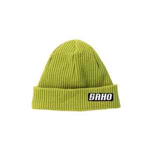 <b>Double</b> stripe GAA beanie hat with knitted detail fleece lining and club badge OEM MOQ Pakistan - Product Image 3