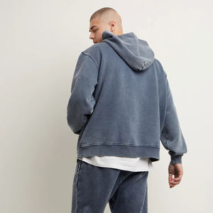 Sudadera con capucha Unisex de poliéster/algodón de alta calidad para hombre, sudadera pesada con capucha, sudadera con logotipo personalizado, sudaderas con capucha en blanco de Terry francés - Product Image 4