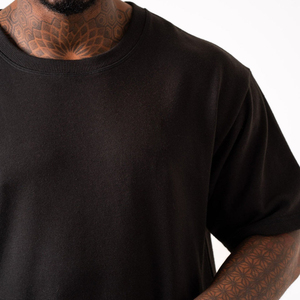 Camiseta de Hombre de 200 Gsm, Spandex/Algodón, Alta Calidad, Estilo Urbano, Oversize, Impresión por Transferencia de Calor, Logotipo Personalizado - Product Image 4