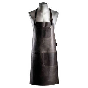 Heat Resistant Full Coverage <b>Leather</b> Welding <b>Apron</b> with Vintage Look Customizable Colors & Logo Unisex Protective Workwear - Product Image 6
