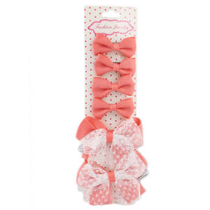 กิ๊บติดผมเด็กผู้หญิง 6 ชิ้น - สีพีช - Product Image 1
