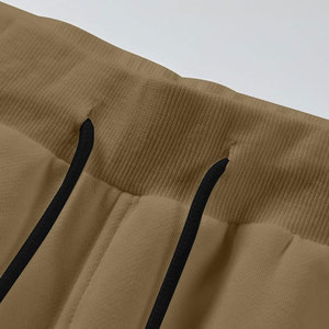 <b>Men's</b> Solid Color <b>Hoodie</b> <b>and</b> <b>Shorts</b> Tracksuit <b>Set</b> Casual Loose Fit Full Sleeve Breathable Cotton Summer Wear - Product Image 5