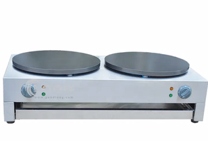 Crêpière Électrique Professionnelle à Double <span class=keywords><strong>Plaque</strong></span> en <span class=keywords><strong>Fonte</strong></span> avec Revêtement Antiadhésif 6000W – Offre Spéciale - Product Image 2