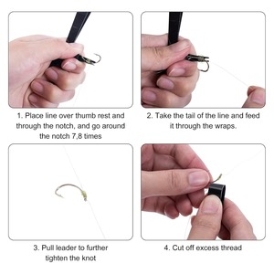 Cortador de línea de pesca de acero inoxidable de alta calidad, 2 uds., herramienta para atar nudos de pesca con mosca, cortador de línea, herramienta de corte de pinza de pesca - Product Image 2