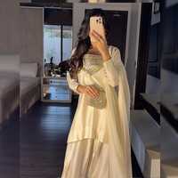 Nouvelle Robe Traditionnelle Pakistanaise en Soie Brodée à la Main OEM pour Femmes, Vêtement Ethnique, Mode Culturelle, Shalwar Kameez Décontracté