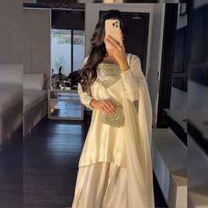 ชุดเดรสผ้าไหมปากีสถานปักด้วยมือชุดเดรสพื้นเมืองของผู้หญิงเสื้อผ้าชนเผ่าแฟชั่นวัฒนธรรม - Product Image 3