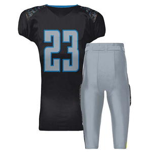 Couleur personnalisée Uniforme de football américain de haute qualité 100% polyester Uniforme de football américain Vêtements d'équipe - Product Image 5