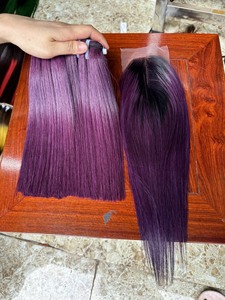 Échantillon gratuit Paquets de Cheveux Humains Vietnamiens Os Droite Dentelle Fermeture Frontale avec Vague Naturelle et Boucles Italiennes Expédition DHL FEDEX - Product Image 3