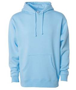 Venta al por mayor de sudaderas con capucha azul cielo para hombres logotipo personalizado liso algodón transpirable sudaderas con capucha y sudaderas hombre para ropa de moda de invierno - Product Image 1