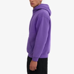 Sweats à capuche personnalisés pour hommes 100% coton oversize épaules tombantes sweats à capuche Streetwear sweats à capuche poids lourd pull à capuche pour hommes - Product Image 5