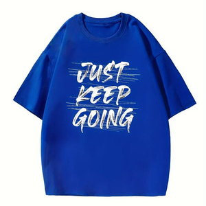 เสื้อยืดแขนสั้นผู้ชายผ้าคอตตอน100% ผ้าคอตตอนถักลายปักโลโก้ตามสั่งสีพื้นไซส์ใหญ่พิเศษ - Product Image 3