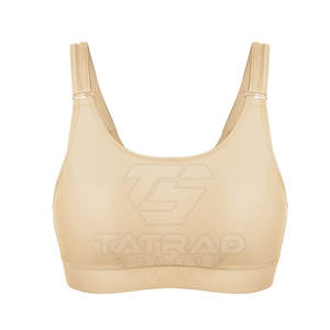 Nouveau design soutien-gorge de sport sans bretelles pour femme, col en U, logo frontal, respirant, séchage rapide, maintien moyen, tailles et couleurs personnalisables, idéal pour la gym - Product Image 1