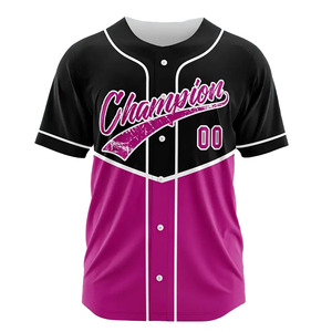 ชุดเครื่องแบบเสื้อเบสบอลผ้าเจอร์ซี่แบบสั่งทำชุดเปล่าวัสดุที่ดีที่สุดตามต้องการ - Product Image 1