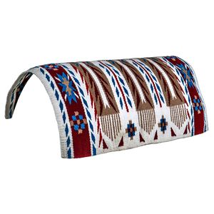 Western Show Horse Saddle Blanket Diseño de Nueva Zelanda Manta de sillín de lana hecha a mano Top Wool Saddle Pad Size - Product Image 4