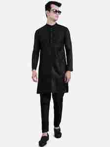 ชาลวาร์คาเมซของผู้ชายเครื่องแต่งกายแบบดั้งเดิมแขนเต็มสไตล์ปากีสถาน - Product Image 4