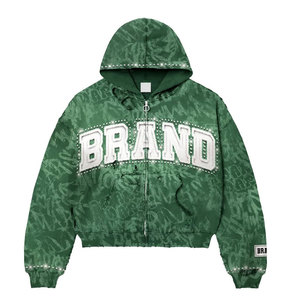 เสื้อมีฮู้ดสำหรับผู้ชายผ้าซาตินปักโลโก้ผ้าฝ้ายรุ่นเฮฟวีเวตสำหรับฤดูหนาว - Product Image 4