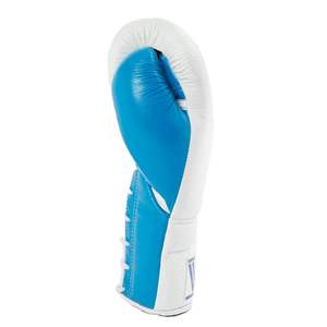 Wholesale Oem Boxing <b>Gloves</b> PU Kids Adults Boxing MS Training <b>Gloves</b> - White Blue <b>Lace</b> - Product Image 6