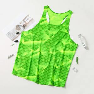 2025 personnalisé tricoté Style décontracté plaine couleur unie Fitness hommes débardeur haute qualité respirant tissu musculation course - Product Image 5