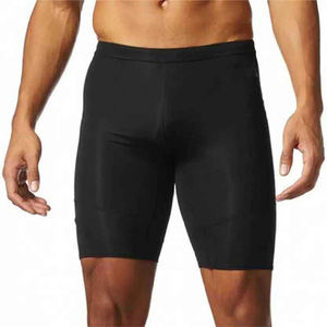 Short de compression de haute qualité pour hommes Pantalon de yoga à motif solide écologique Vente en gros - Product Image 1