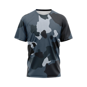 Camiseta de media manga de peso pesado cuadrado de gran tamaño con estampado completo personalizado Real Tree Palm Tree Camo Hunting Jungle Print Men's Ringer - Product Image 3