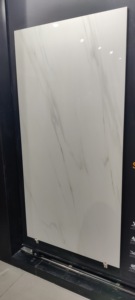 Azulejos vitrificados de porcelana de calidad de grado AAA de 800x1600mm superficie pulida esmaltada Super brillante antideslizante Firebrick Villa Interior - Product Image 5