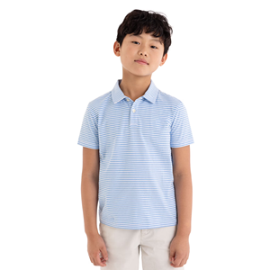 2025 Servicio OEM Polos a rayas para niños Verano Slim Fit Polos para niños Diseño personalizado Polos de moda de BD - Product Image 4