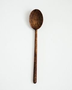 Ensemble de 2 cuillères en bois naturel, ustensiles de cuisine pour cuisiner et servir, bois de hêtre ou d'acacia durable, outils de cuisine - Product Image 2