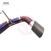 Système d'échappement Catback SDO de style luxueux de haute qualité en titane bleu brûlé pour McLaren 570S 3.8T 2015-2019