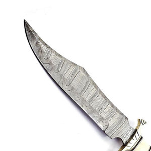 High Quality Stainless Steel Fixed <b>Blade</b> Hunting <b>Knife</b> Camel Bone Handle Handmade Outdoor Hunting Tool OEM Customizable Serrated - Product Image 5
