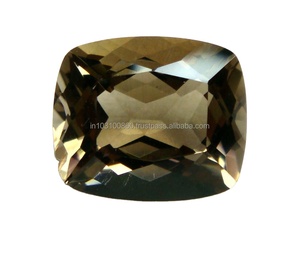 Piedras preciosas de cuarzo ahumado Natural 100%, lote de piedras preciosas sueltas, corte de cojín, facetado cuarzo ahumado, piedras preciosas certificadas, cuarzo ahumado marrón - Product Image 4