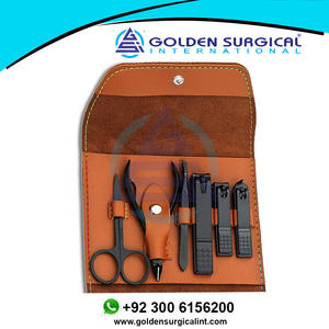 Cadeaux pour hommes/femmes, ensemble de manucure en acier inoxydable avec étui en cuir PU, outil de soin personnel - Product Image 5