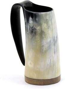 Taza de cerveza con cuerno de búfalo pulido, taza de cuerno Real para fines de regalo, taza de cuerno ecológica para bares de AALIYAN IMPEX - Product Image 4