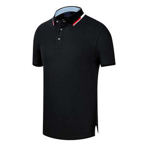 T-shirt polo de haute qualité pour homme Maillot de golf tricoté personnalisé Logo brodé minimaliste Technique imprimée grande taille - Product Image 5
